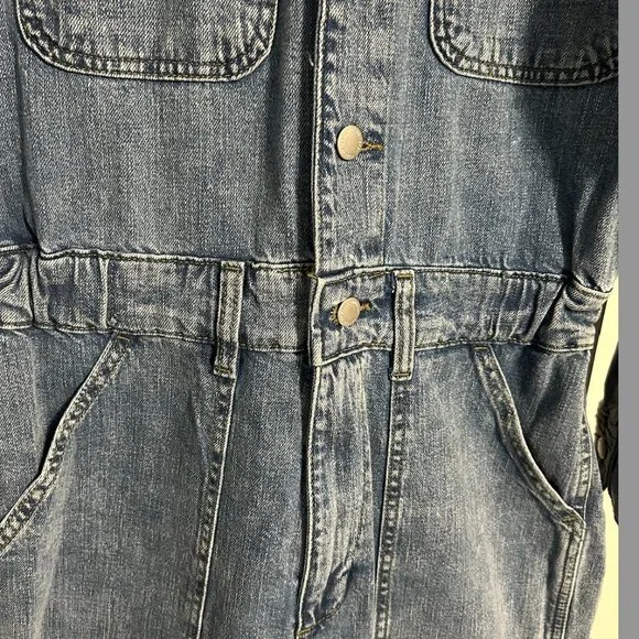 NWT Universal Thread Utility Baggy Denim Jumpsuit Women's Size 10 - Picture 5 of 14